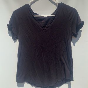 Black V-Neck Shirt